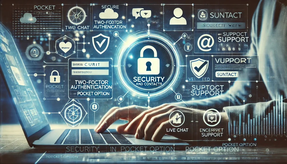 Безопасность и контакты в Pocket Option